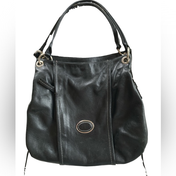 Giani Bernini Bags Giani Bernini Black Leather Hobo Purse With